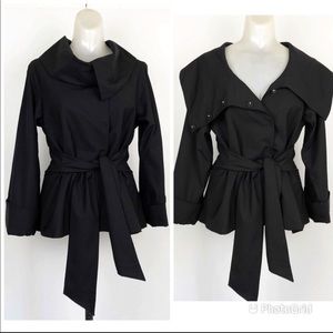 Theory shawl collar 3/4 sleeve blazer.